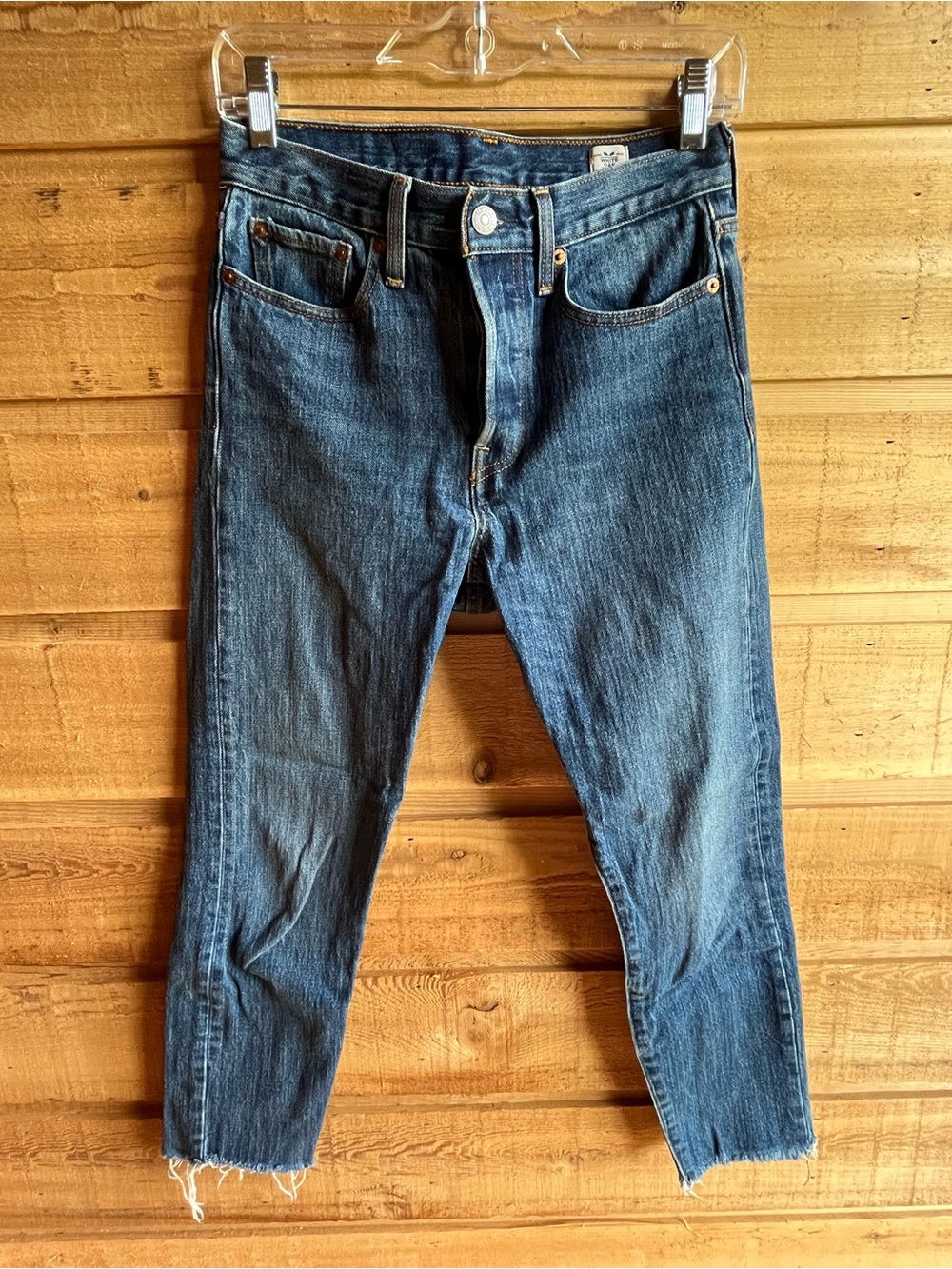LEVI’S High-Rise Wedgie made with White Oak Cone Denim - Medium Dark Wash